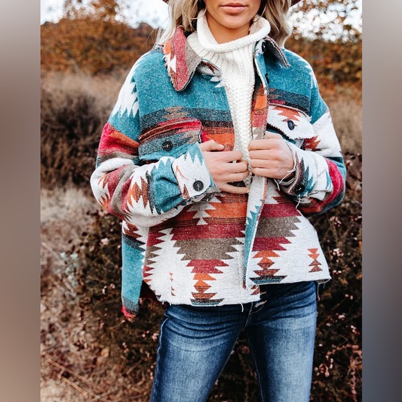 Vici Zion button down jacket 💙 new - Picture 4 of 4